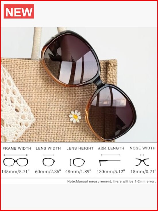 Large Rectangle UV Protection Polarized Sunglasses Rhinestone Butterfly main image 6